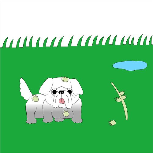 髒腳弟弟楊鴨鴨 在草地上玩了一天的狗 超值包 北京狗