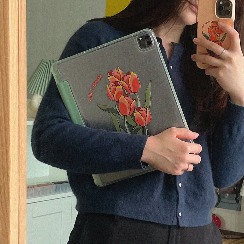 iPad Galaxy Tab Case Cover _ Mango Tulip - 平板/電腦保護殼/保護貼 - 其他材質 多色