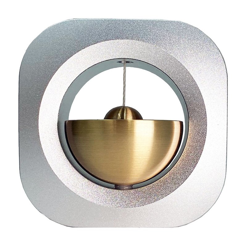Door Bell | Half moon - brass bell | Silver