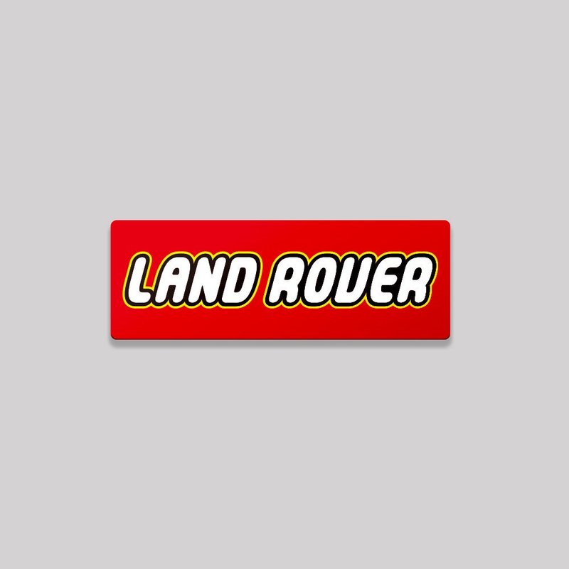 LAND ROVER/TOY/鋁牌飾貼 SunBrother孫氏兄弟 - 貼紙 - 鋁合金 紅色