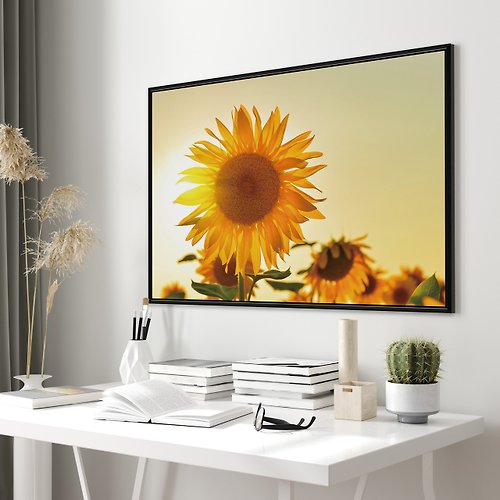 菠蘿選畫所 徜徉花海 • 向日葵V - 黃金向日葵攝影掛畫/植物風景/太陽花