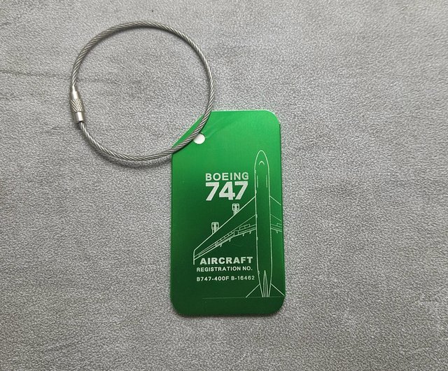 アルミニウム金属のカスタマイズ可能な荷物タグ 747 EVA 航空機
