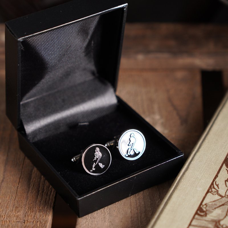 英國Johnny Walker原裝袖扣套組 - 袖扣 - 其他金屬 黑色