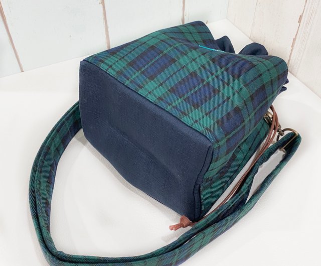 Green plaid purse hot sale