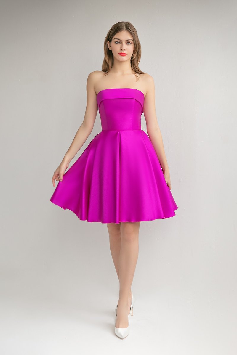 Polyester Evening Dresses & Gowns Purple - SOPHIE purple dress cocktail dress prom dress