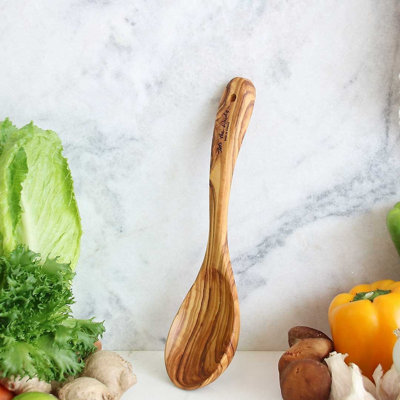 Olivewood MAMA Spoon-Taiwan style - Cookware - Wood Brown