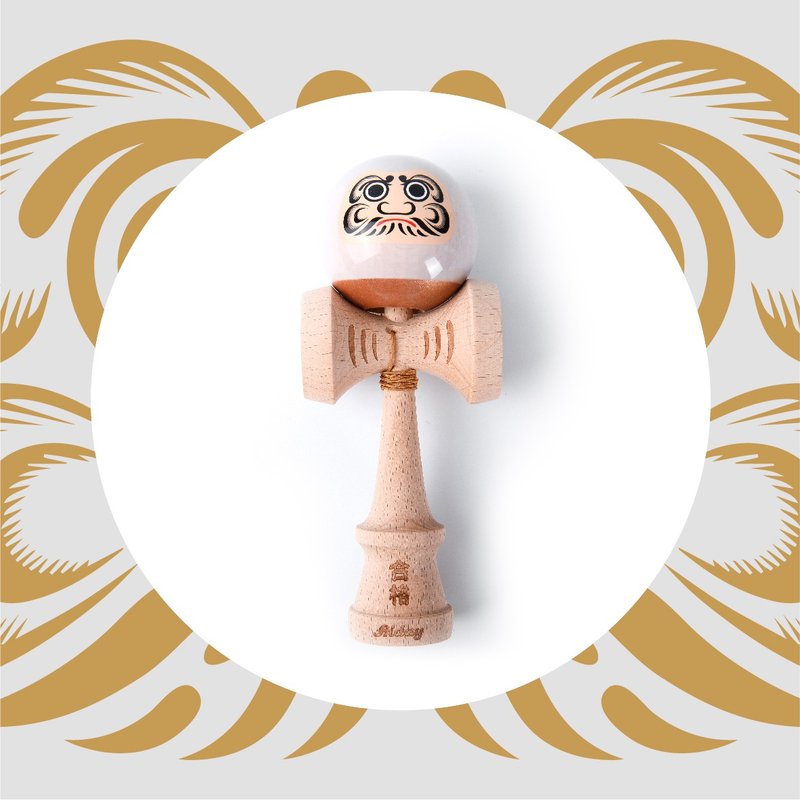 香港 Friday Kendama  達摩系列 白色 必勝 黏性漆 獅子劍 劍玉 - 其他 - 木頭 白色