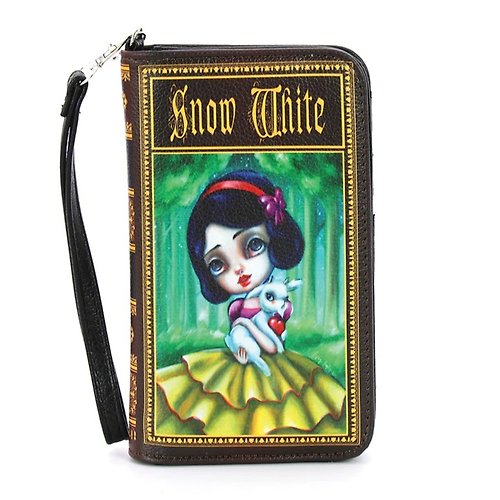 Sleepyville Critters 酷樂村 手繪風書本造型白雪公主手拿包 Snow White Book Wallet