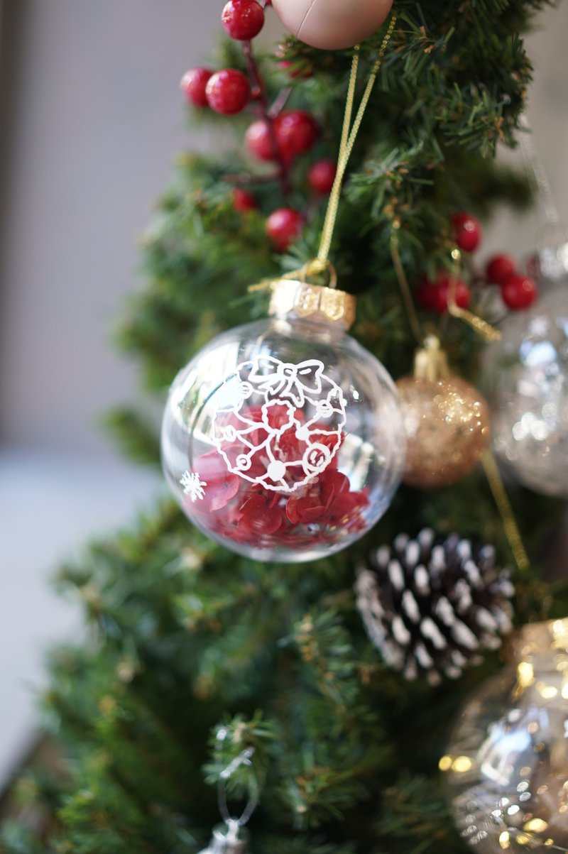 體驗 IARTS Xmas 透明手繪聖誕吊飾球  一人成行 - 插畫/繪畫/寫字 - 壓克力 