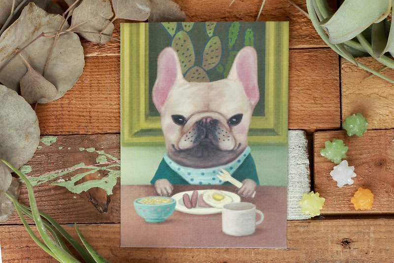 Have a breakfast everyday / postcard / Magger daily series - การ์ด/โปสการ์ด - กระดาษ สีเขียว