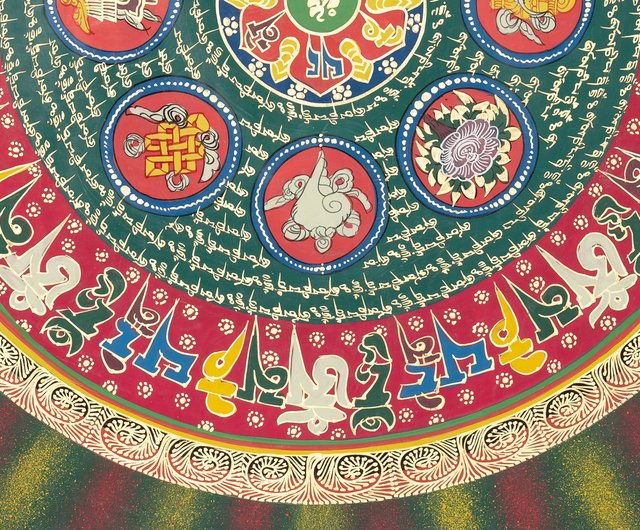 マントラ マンダラ ― spiritualな力と調和を表す伝統的なタンカ