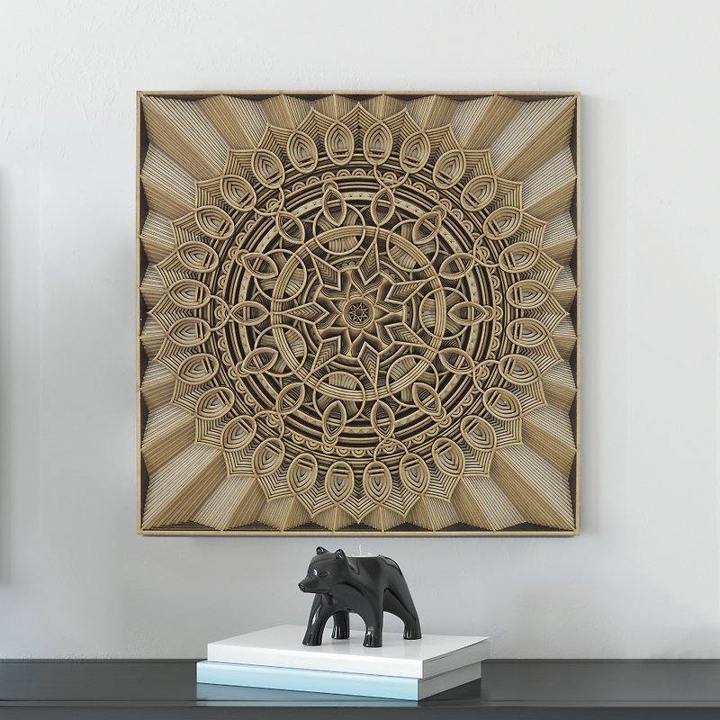 STEREOWOOD Nebula Multi-Layer Wooden Wall Art, Stereoscopic 3D Decor - Posters - Wood 
