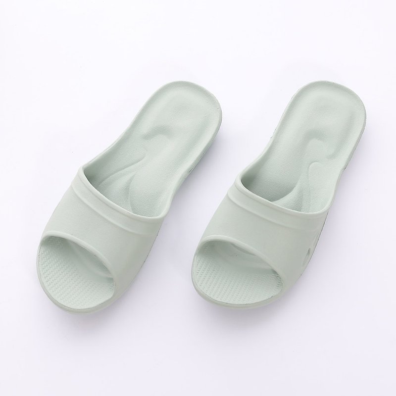 [Veronica] Three-point support carefully selected Q-elastic home slippers - mint green - รองเท้าแตะในบ้าน - พลาสติก สีเขียว