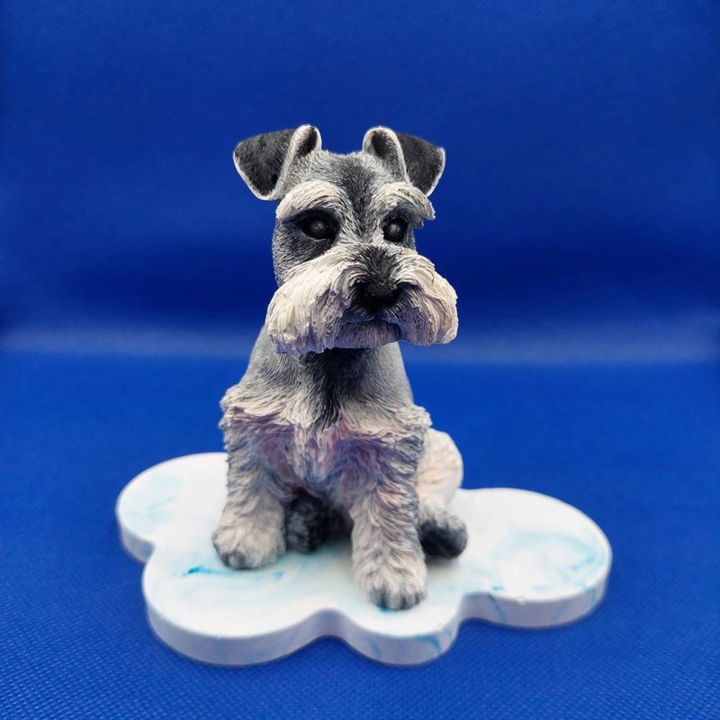 Pet commemoration•Customized schnauzer•Scent diffuser decoration•Fragrance essential oil - Custom Pillows & Accessories - Stone Multicolor