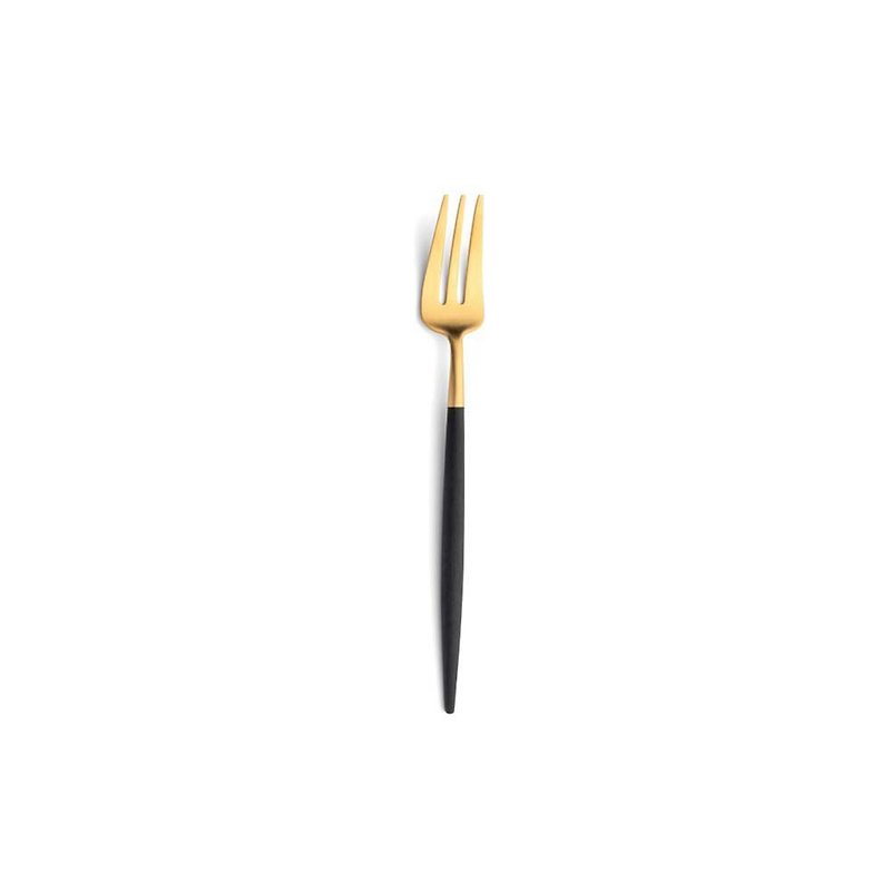 GOA Gold Matte Pastry Fork - Cutlery & Flatware - Stainless Steel Black