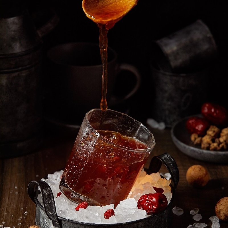 Tangding Brown Sugar Bricks - Longan Hantian Lightweight Package 7 pieces - Honey & Brown Sugar - Other Materials Orange