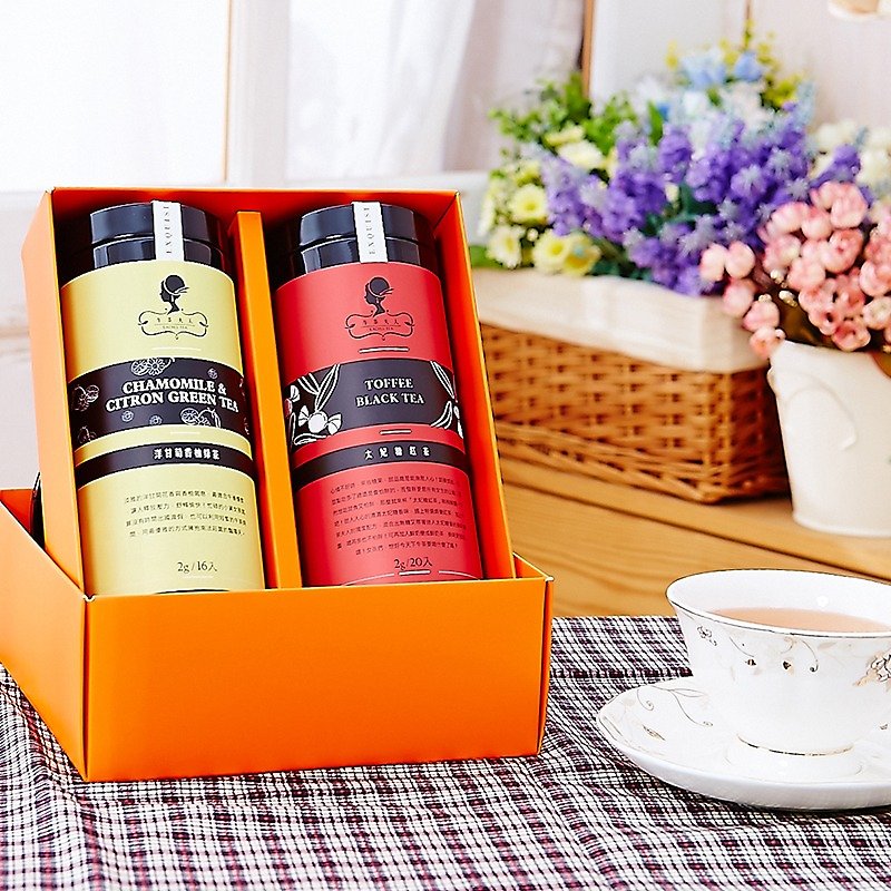 [Tea] Mrs. classic tea gift │ toffee tea (20 in / pot) + Chamomile tea pomelo (16 in / pot) Dragon Boat Festival, Mid-Autumn ‧ ‧ New Year gifts to the best choice for an afternoon tea with sister Amoy - ชา - วัสดุอื่นๆ 