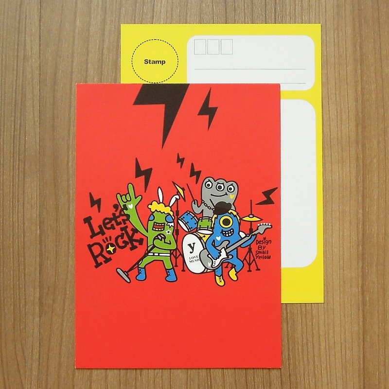 y planet _ rock postcard - Cards & Postcards - Paper Red
