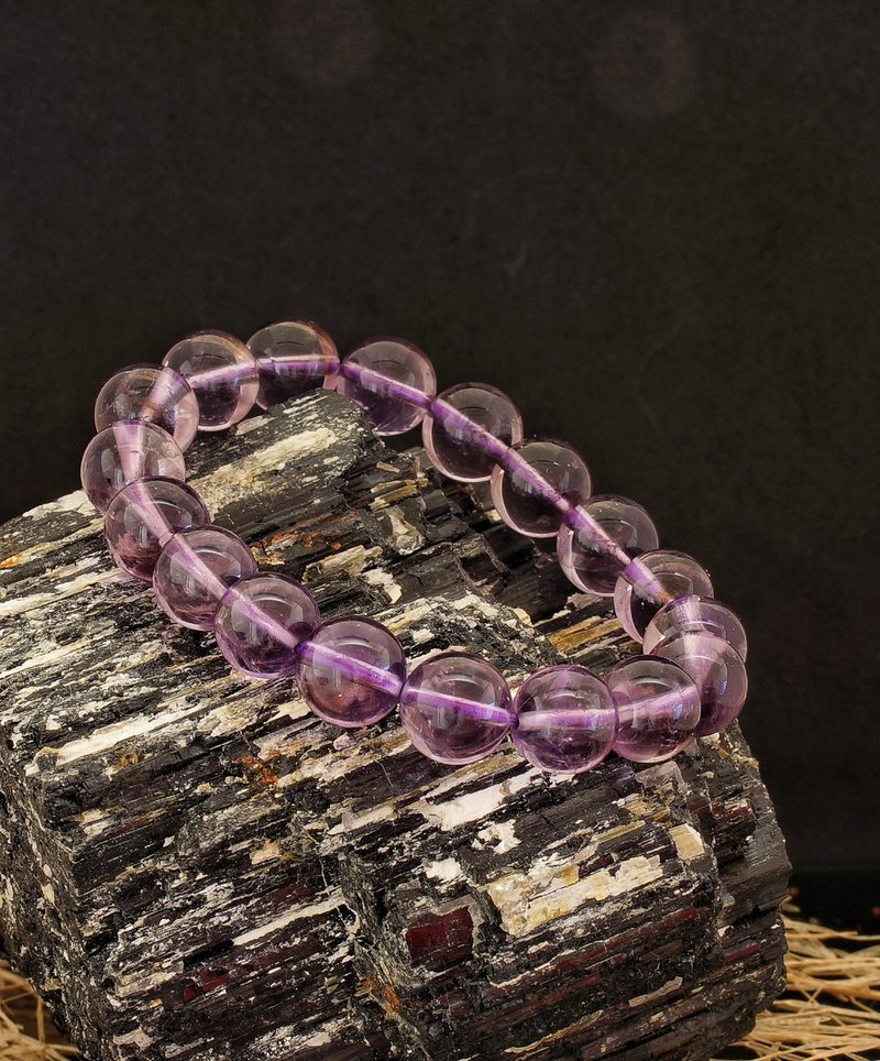 紫阿賽斯特萊 10.7mm 水晶手鍊 ( Azeztulite 10.7mm Bracelet ) - 手鍊/手環 - 水晶 