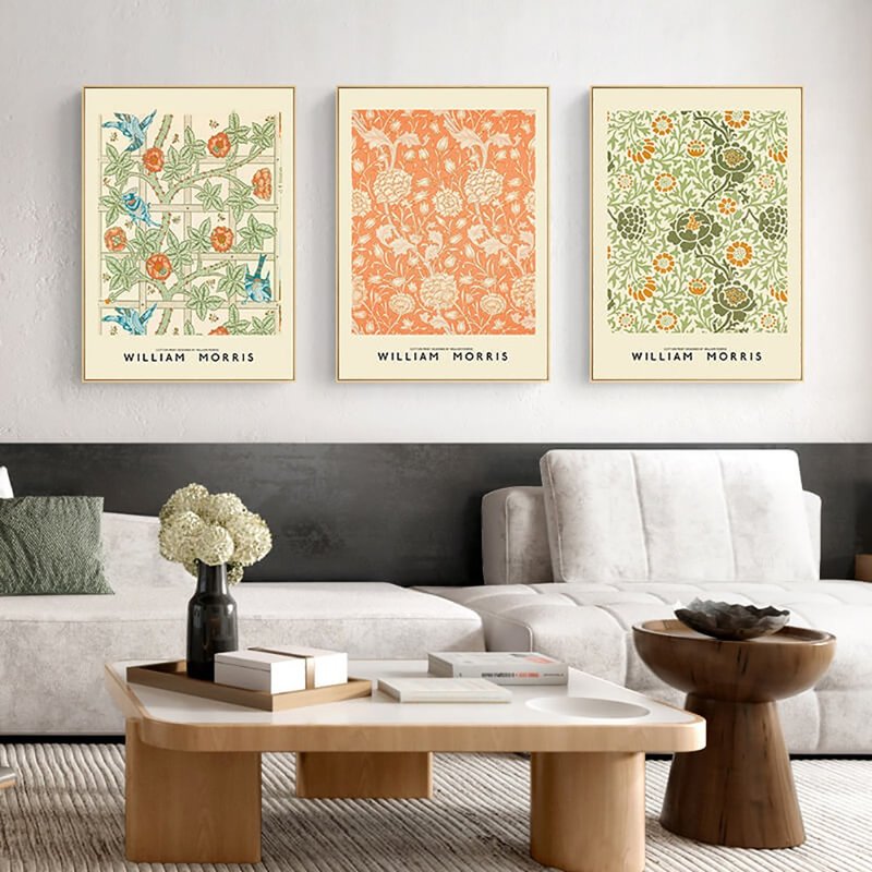 William Morris-Hanging Pictures-Art Series-Color - โปสเตอร์ - ผ้าฝ้าย/ผ้าลินิน หลากหลายสี