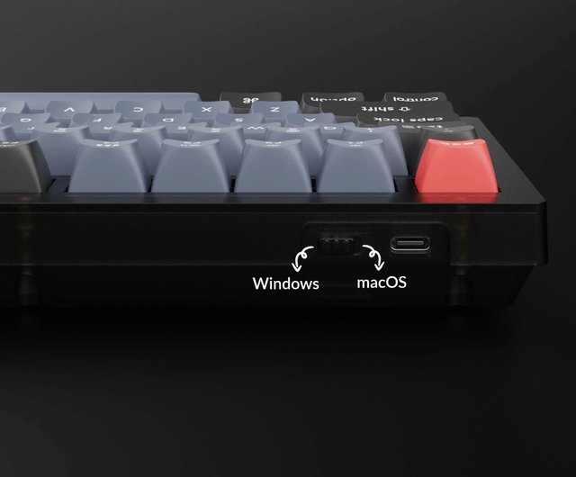 Keychron V1 QMK カスタム メカニカル キーボード (ノブ バージョン