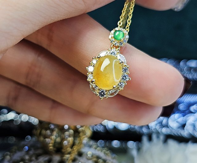 Yellow hotsell jade pendant