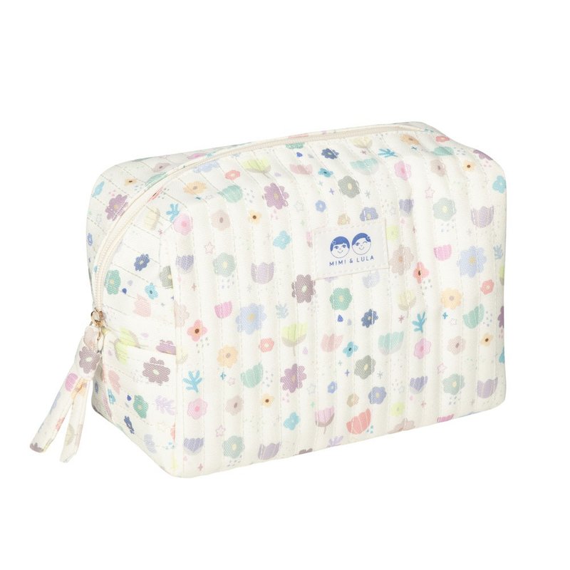 British Mimi & Lula SS24_pink flower travel toiletry bag - เครื่องประดับ - เส้นใยสังเคราะห์ 