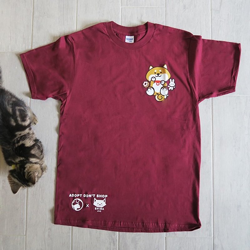 Shiba Inu bunny rabbit animal T-shirt charity sale SPCA SPCA neutral T-shirt - Unisex Hoodies & T-Shirts - Cotton & Hemp Red