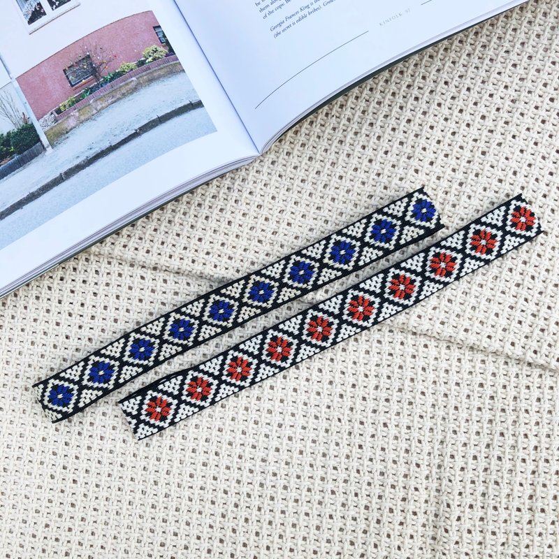 奶奶家的鐵窗花 / 圖騰 / 織帶 髮帶 髮箍 - 髮箍/髮帶 - 棉．麻 