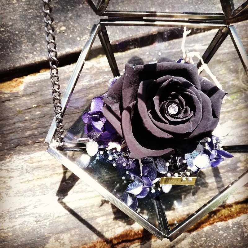 The love and immortal flowers of the Star Pyramid are custom-made without withering flowers - Dried Flowers & Bouquets - Plants & Flowers Black