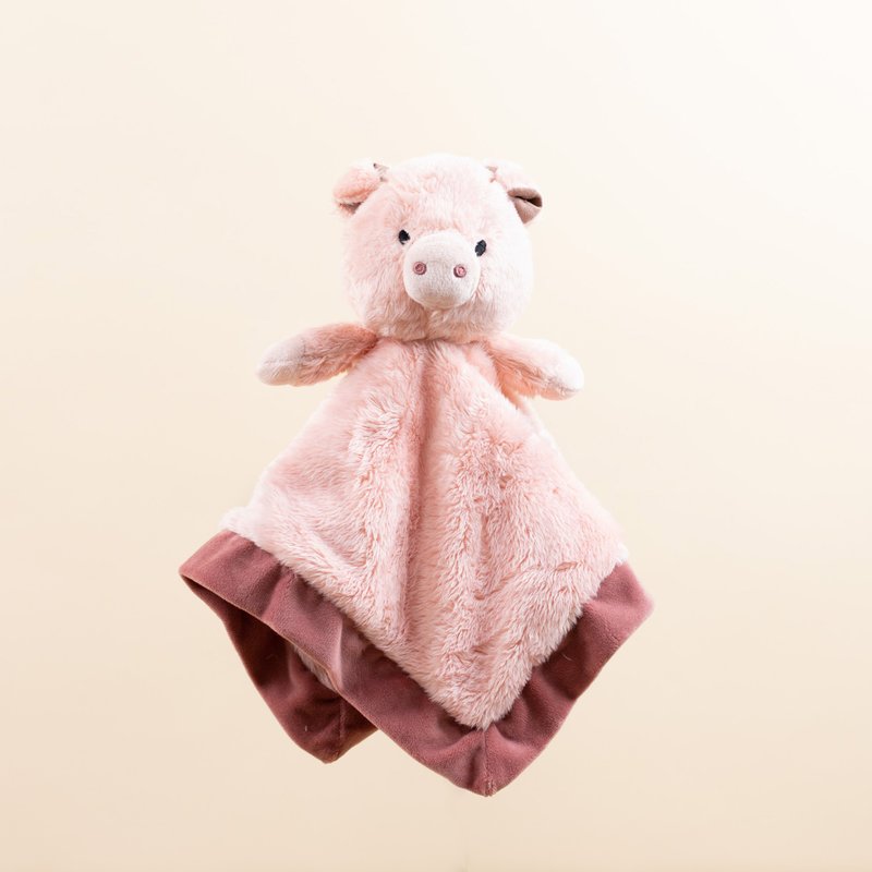 SimpliCute | Scott the Pig Security Blanket - Stuffed Dolls & Figurines - Other Man-Made Fibers Pink