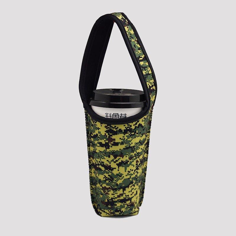 BLR Eco-friendly beverage bag, cold insulation, anti-collision digital camouflage green Ti 97 - Beverage Holders & Bags - Polyester Green