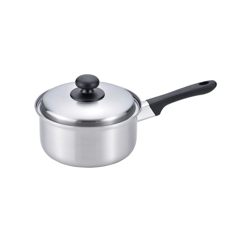 燕三 精鋼系列 不鏽鋼單柄煲連不鏽鋼蓋 18cm - 廚具 - 不鏽鋼 