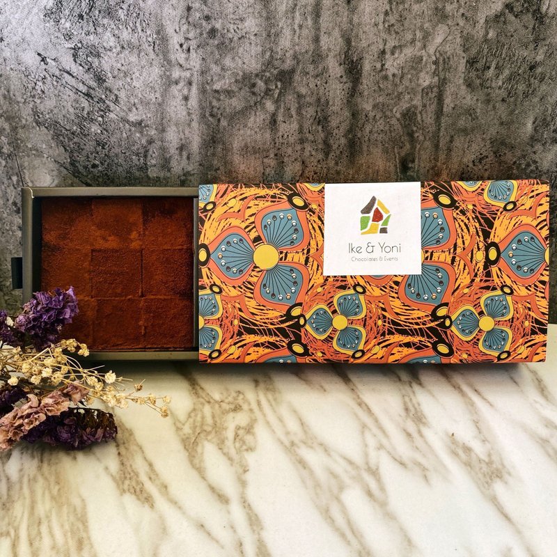 Orange Liqueur Square Truffles | ODIGO - Chocolate - Other Materials Brown