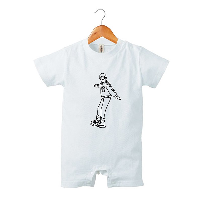 Martin #3 兒童連身衣 - 嬰兒連身衣/包被/包巾 - 棉．麻 白色