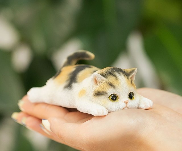 Calico Cat Figurine