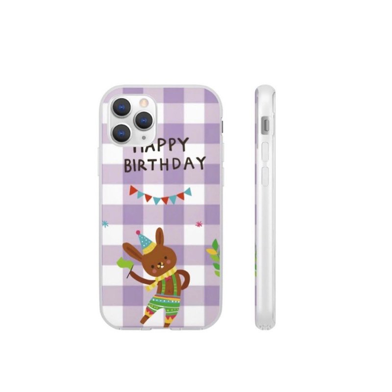 BuLuLu Birthday Bunny Phone Case - เคส/ซองมือถือ - ซิลิคอน 