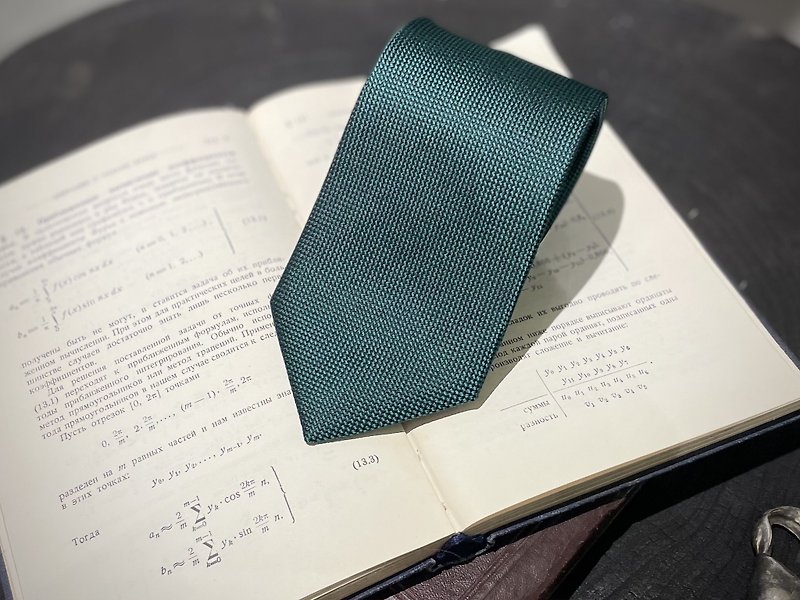 【Gentleman's Vibe】Green Silk Tie - Ties & Tie Clips - Silk Green