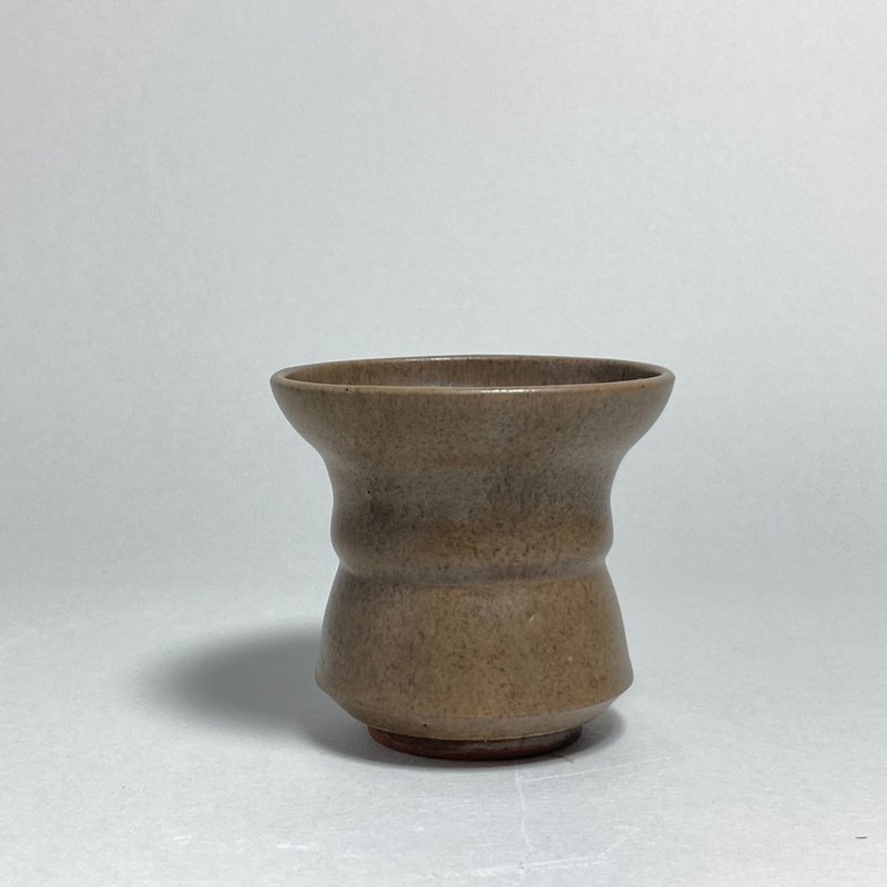 地震釉茶杯 - 茶壺/茶杯/茶具 - 陶 咖啡色