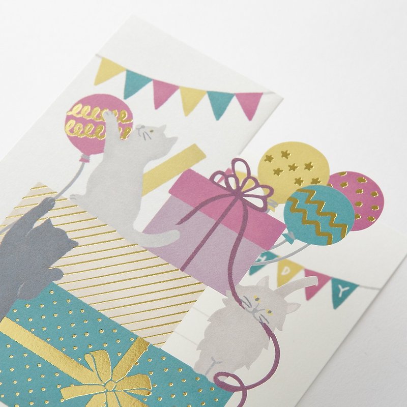 MIDORI pop-up card birthday gift - การ์ด/โปสการ์ด - กระดาษ หลากหลายสี