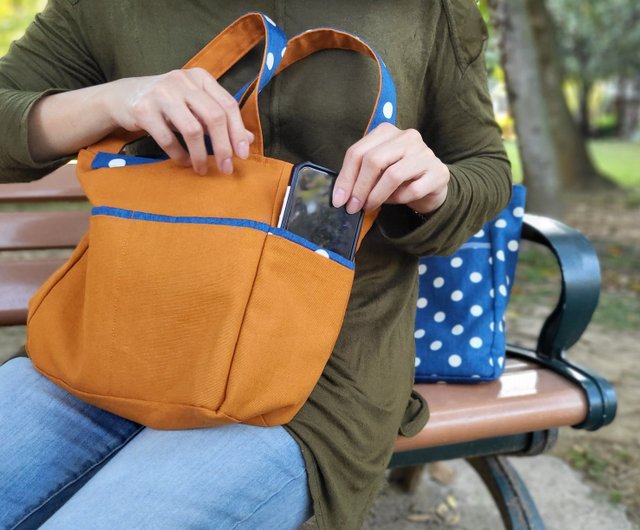 KEYMISERY☆Reversible Dot Tote Bag Reversible Dot Tote Bag (Black) - keymisery
