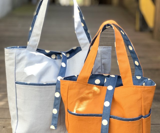 KEYMISERY☆Reversible Dot Tote Bag Reversible Dot Tote Bag (Black) - keymisery