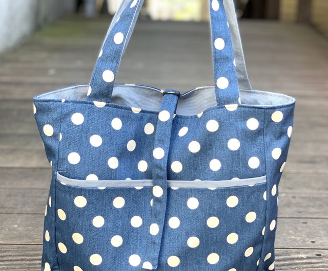 KEYMISERY☆Reversible Dot Tote Bag Reversible Dot Tote Bag (Black) - keymisery