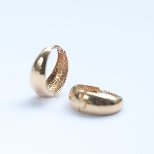 CHARIS GRACE 14K 金水滴耳扣耳環(特大)內徑11mm 洗澡免摘 碰水流汗不褪色