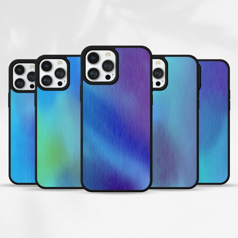 Customized iPhone 14 13 12 11 Pro Case Samsung P765 Watercolor Texture Set 29 - Phone Cases - Plastic Multicolor