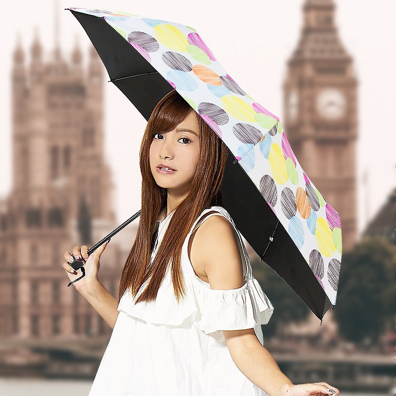 [Ssangyong brand] Cooling and cool feeling small invincible three-fold umbrella umbrella parasol (wind-proof, sun-proof, UV-resistant vinyl umbrella) - ร่ม - วัสดุกันนำ้ หลากหลายสี