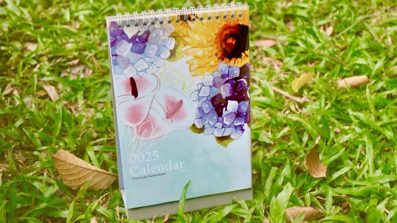 2025 Four Seasons Flower Series Desk Calendar - ปฏิทิน - กระดาษ 