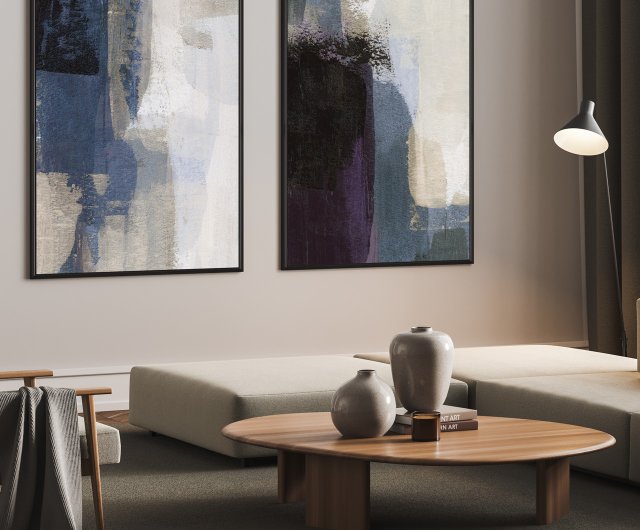 抽象画 A4サイズ 多色使い 抽象画アート No.025 透明水彩 A4サイズ | kasui_artwork