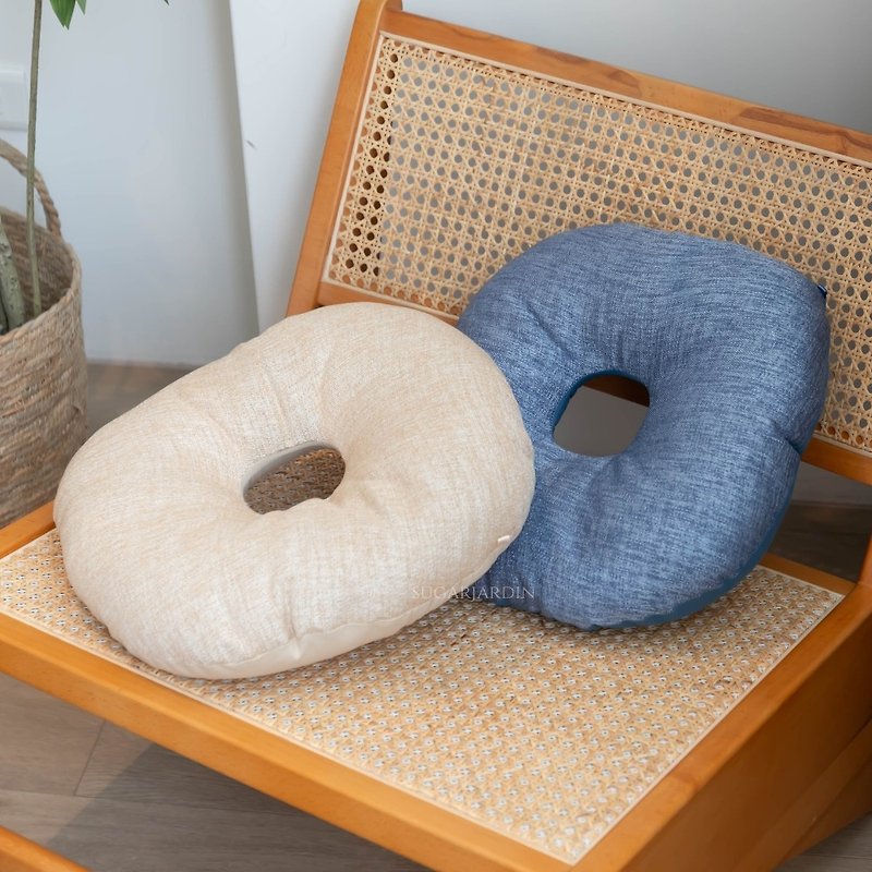 Made in Japan-Donut round cushion/chair cushion/round chair cushion/thick cushion/chair sofa - เก้าอี้โซฟา - เส้นใยสังเคราะห์ 