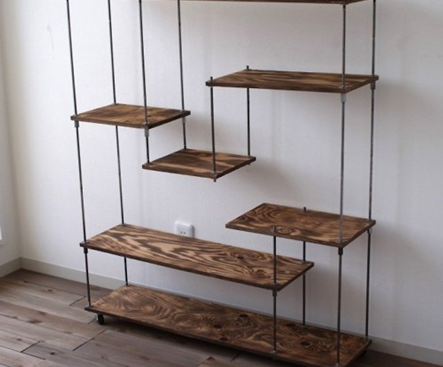wood iron shelf 1060*910*225